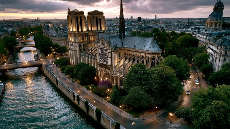 notre Dame cathedral, artist's impression
